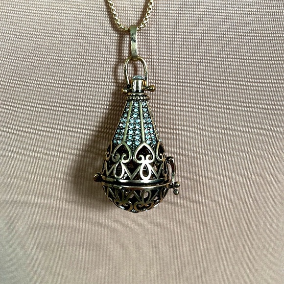 Cage pendant locket necklace - Picture 2 of 3